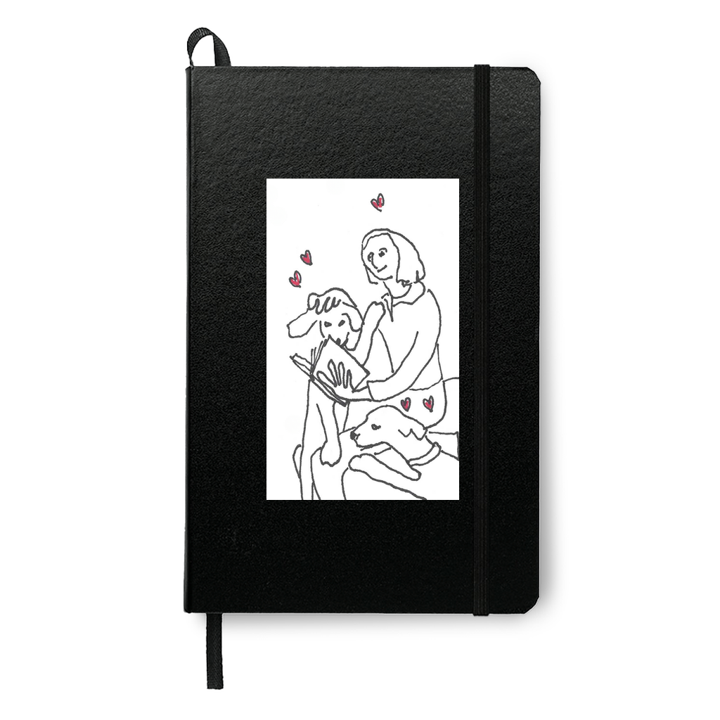 On Being Idolized journal book in black