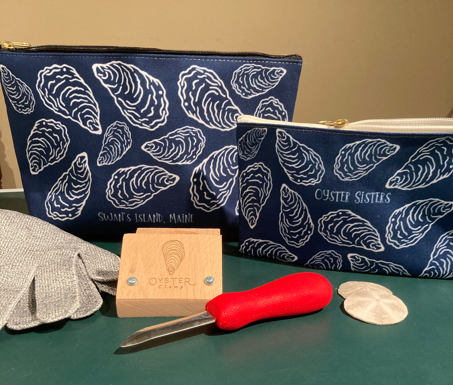 Swan's Island Oyster Sisters Accessory Pouches