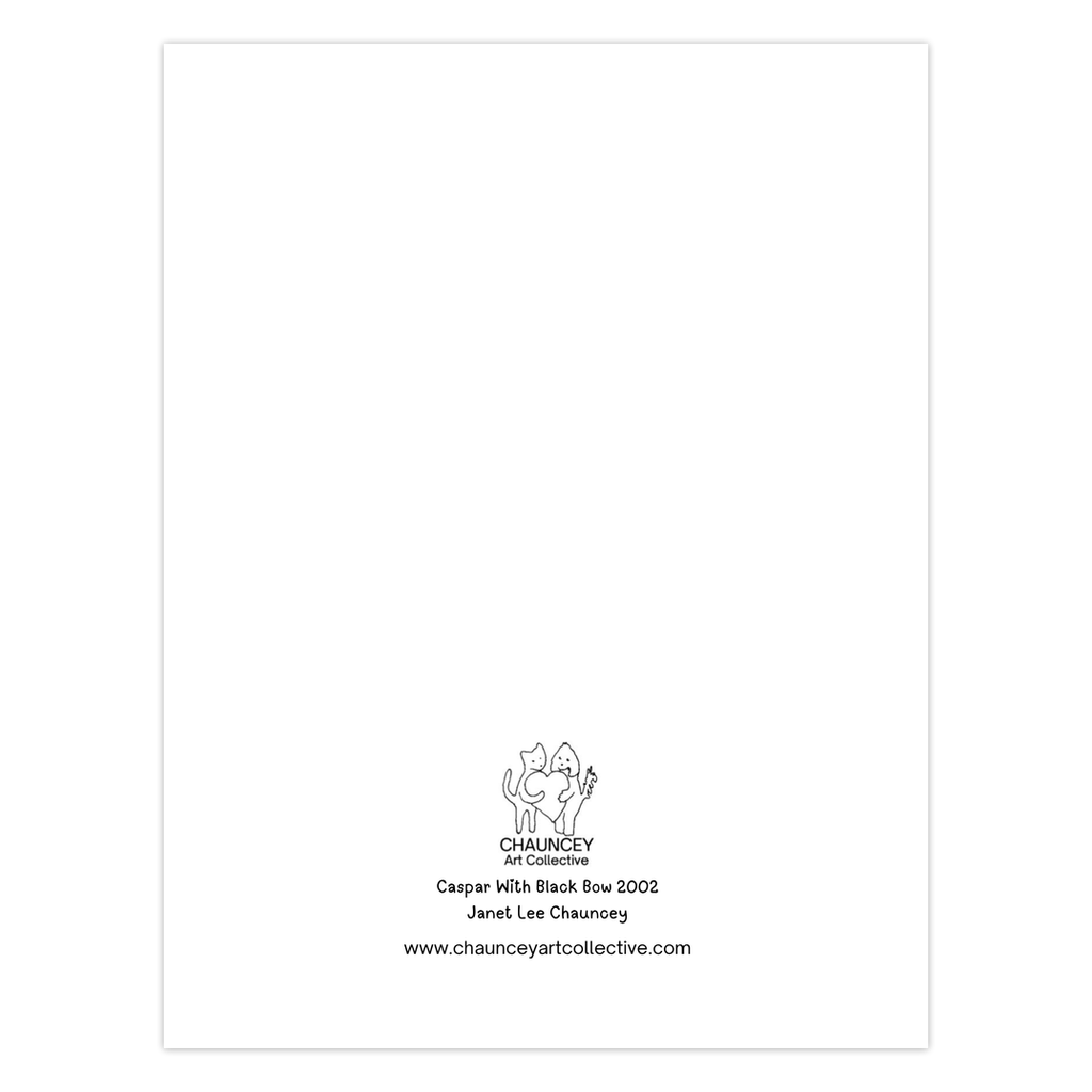 Black and white illustration of a character with text and branding on a white background