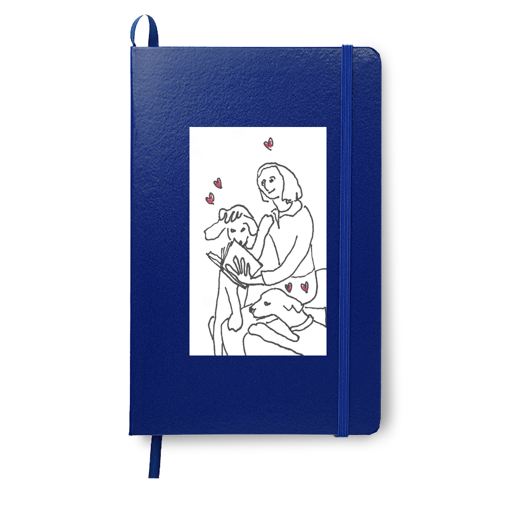 On Being Idolized journal book in blue.