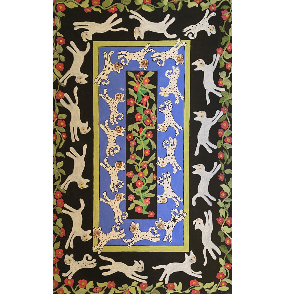 Cats In The Garden Wrapping Paper
